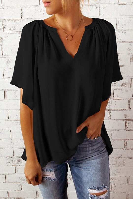 Damen elegante Chiffon-Bluse