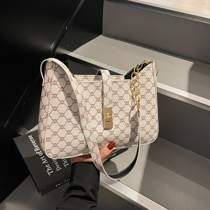 Damen Designer Umhängetasche mit exklusivem Kettenverschluss Nord Taschen
