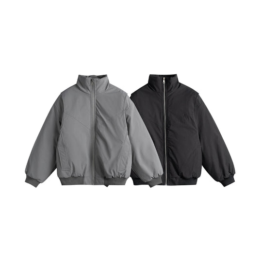 Damen Gefütterte Boxy‑Bomberjacke mit hohem Stehkragen und diagonal gesteppter Optik Nord Taschen