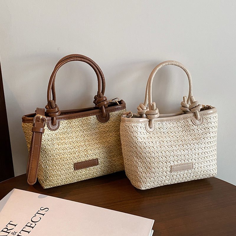 Damen Handtasche mit geflochtenem Design und abnehmbaren Schulterriemen Nord Taschen