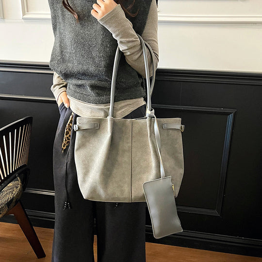 Damen modische Tragetasche aus hochwertigem Kunstleder mit abnehmbarem Mini-Organizer Nord Taschen