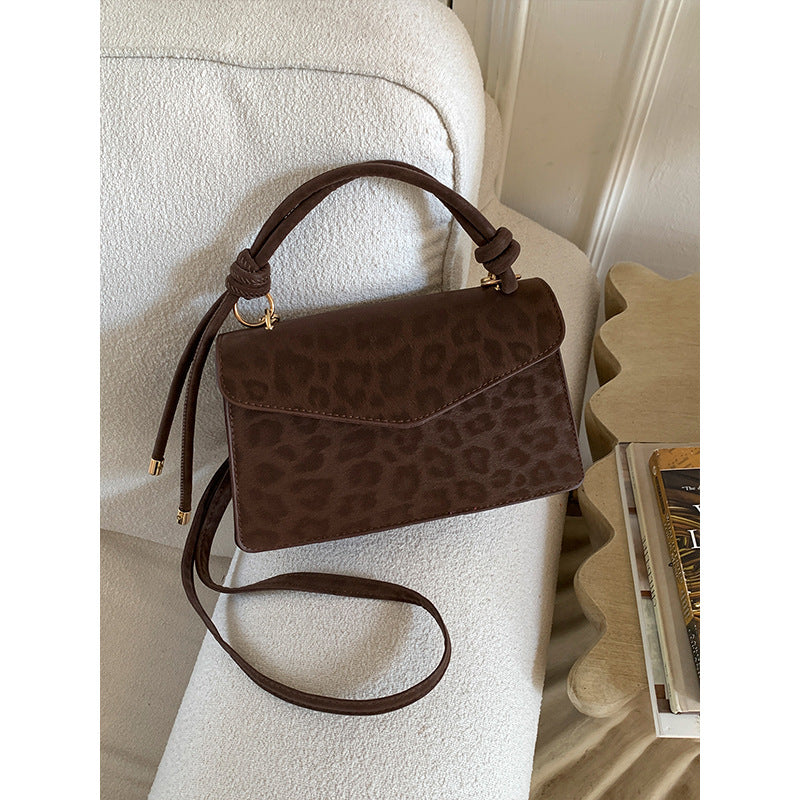 Damen Hobo-Tasche mit wildem Leopardenmuster und elegantem Knotenverschluss Nord Taschen
