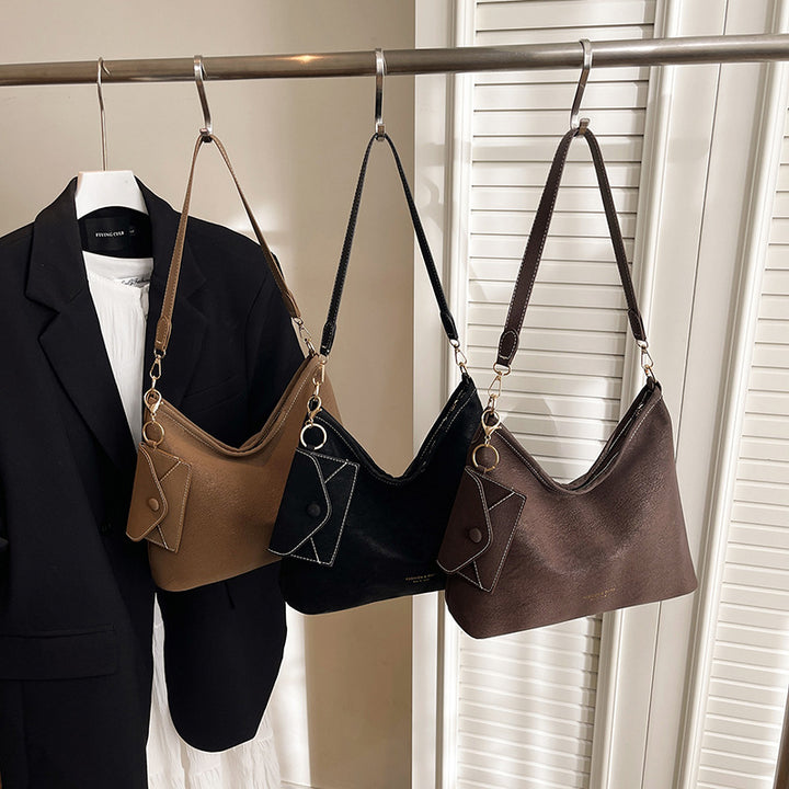 Damen modische Umhängetasche mit abnehmbarem Anhänger und elegantem Design Nord Taschen