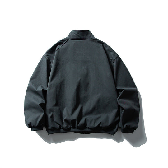 Unisex Oversize Boxy Bomberjacke mit Stehkragen und großen Pattentaschen Nord Taschen