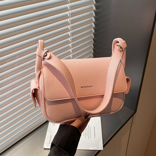 Damen Umhängetasche aus weichem, strukturiertem Leder mit verstellbarem Schulterriemen Nord Taschen