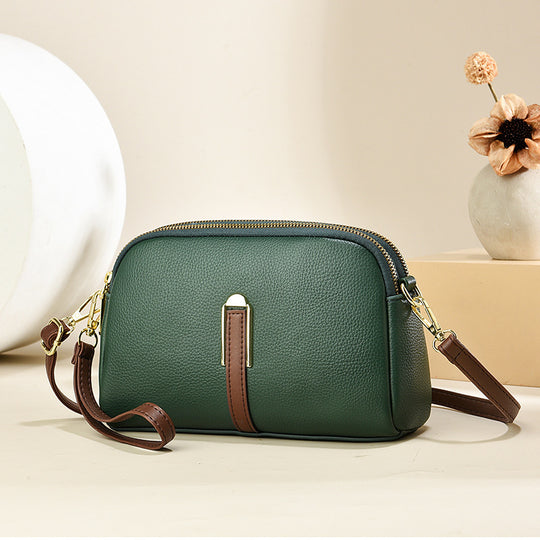 Damen Umhängetasche mit eleganter Lederstruktur und abnehmbarem Schulterriemen Nord Taschen