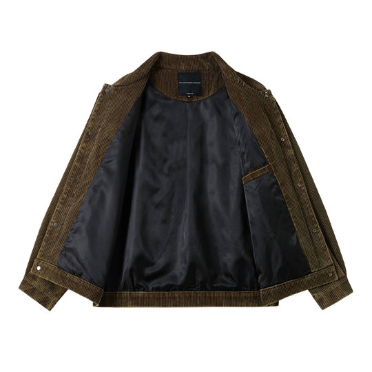 Herren Kord-Workwear-Blouson mit Pattentaschen und kastigem Schnitt Nord Taschen