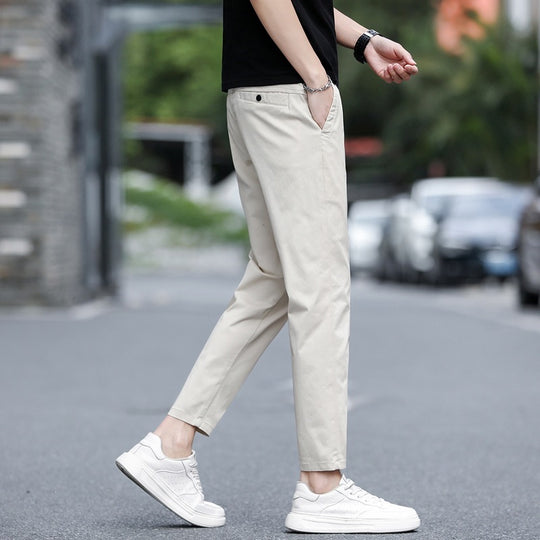 Herren Modische Chino-Hose mit elastischem Bund Nord Taschen