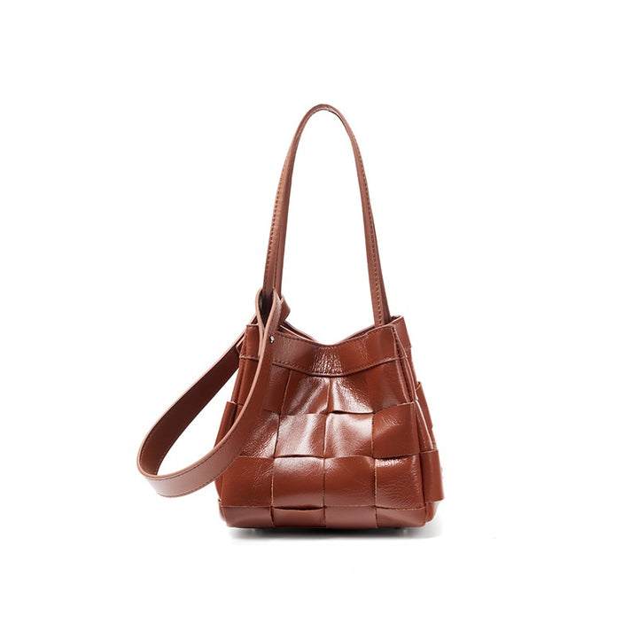 Damen trendige Schultertasche im modernen Flecht-Design Nord Taschen