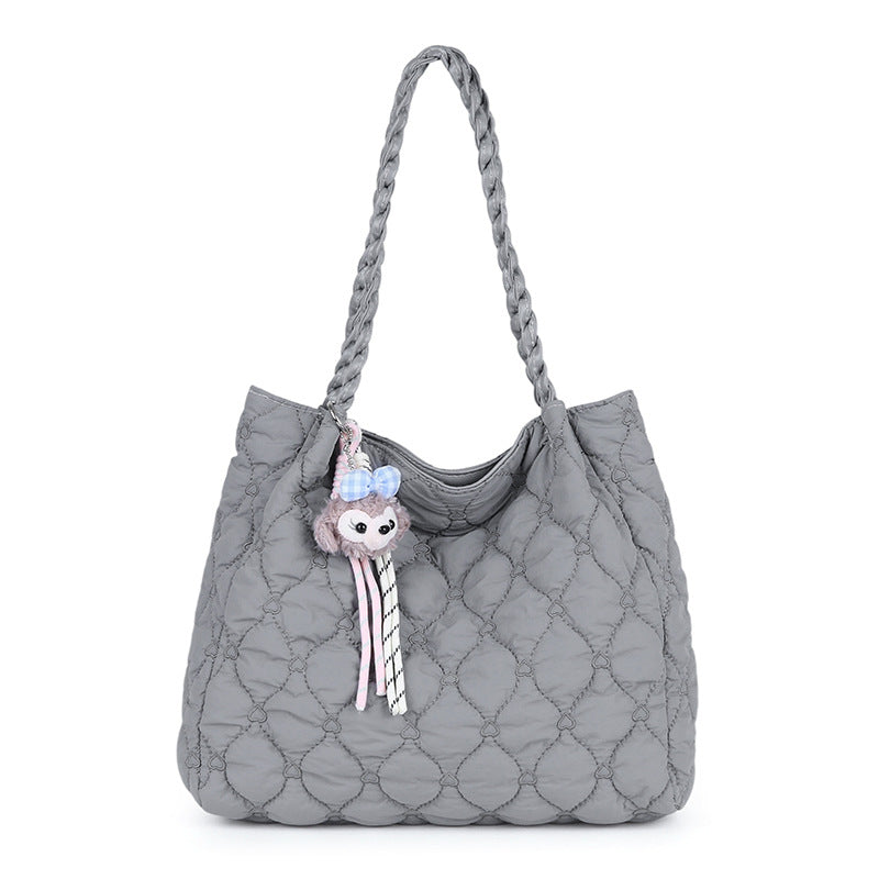 Damen modische Beuteltasche mit geflochtenen Griffen Nord Taschen