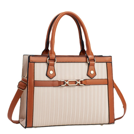 Damen trendige Handtasche mit strukturiertem Obermaterial und abnehmbaren Schulterriemen Nord Taschen