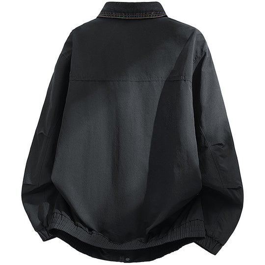 Herren Oversized Utility-Blouson mit Cordkragen, Pattentaschen und elastischem Saum Nord Taschen