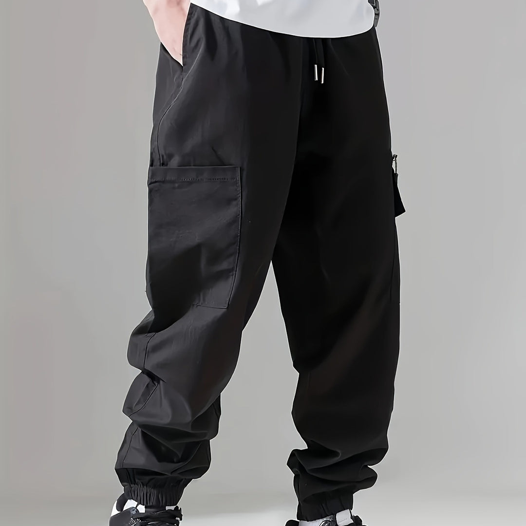 Herren Cargo-Jogginghose im Utility‑Style mit versiegelter Reißverschlusstasche & elastischen Beinbündchen Nord Taschen