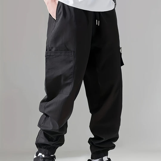 Herren Cargo-Jogginghose im Utility‑Style mit versiegelter Reißverschlusstasche & elastischen Beinbündchen Nord Taschen