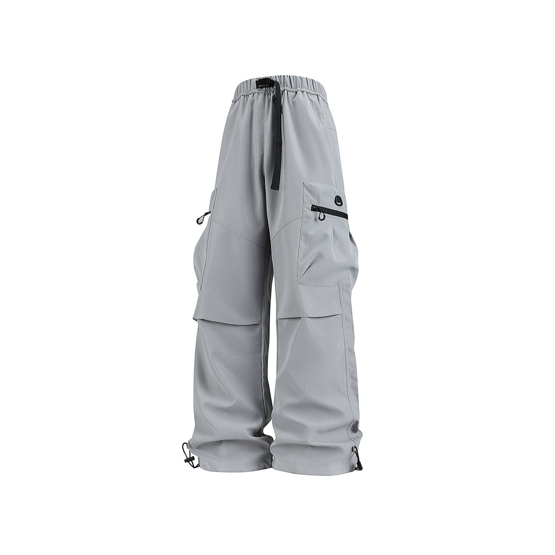 Herren Weite technische Cargo-Hose mit Multifachtaschen, Tunnelzug und verstellbaren Beinabschlüssen Nord Taschen