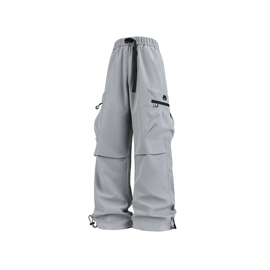 Herren Weite technische Cargo-Hose mit Multifachtaschen, Tunnelzug und verstellbaren Beinabschlüssen Nord Taschen