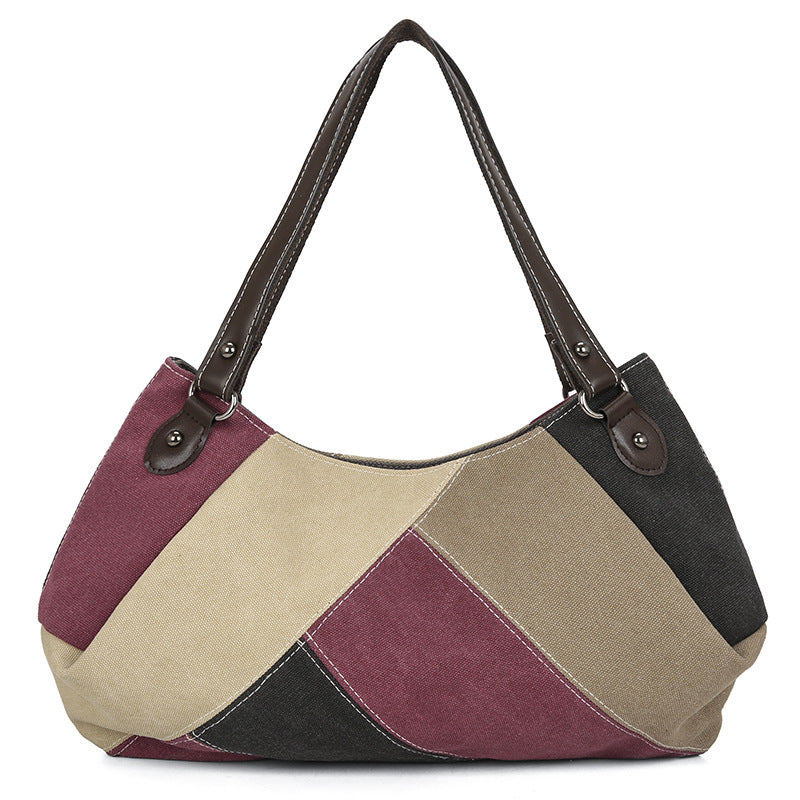 Damen moderne Schultertasche mit geometrischem Design Nord Taschen
