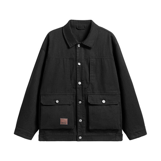 Herren Canvas-Utility Overshirt mit großen Pattentaschen und entspanntem Schnitt Nord Taschen