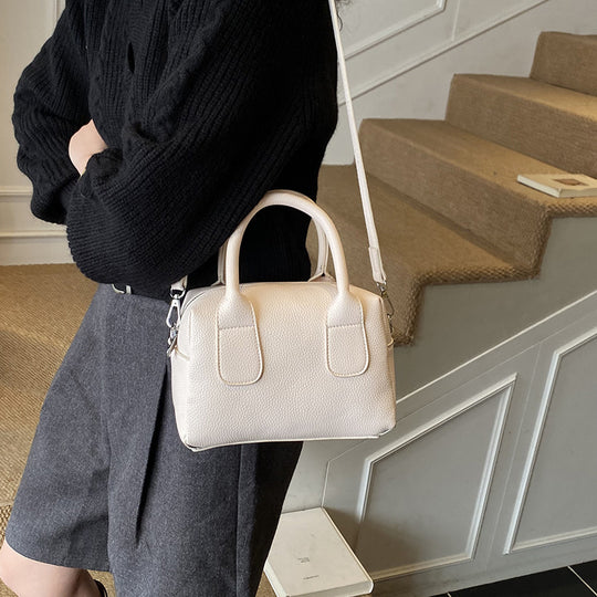 Damen strukturierte Handtasche mit abnehmbarem Schulterriemen Nord Taschen