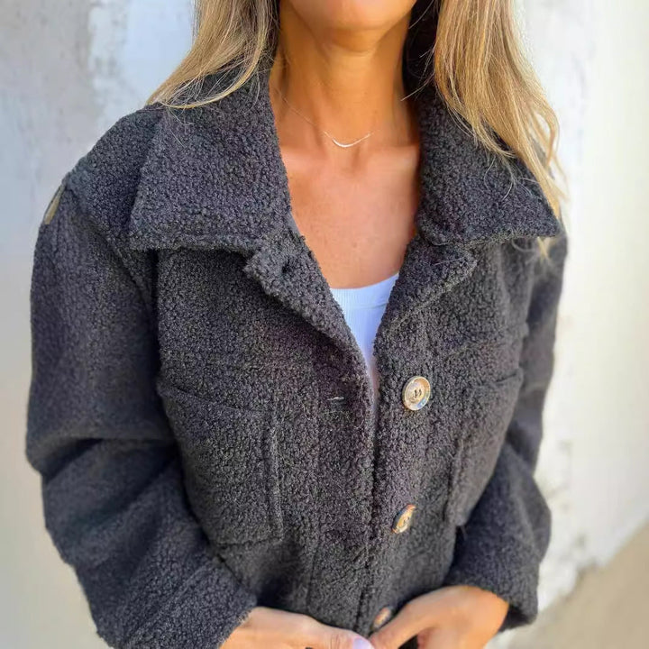Damen Kuscheliger Fleece-Hemdjacke