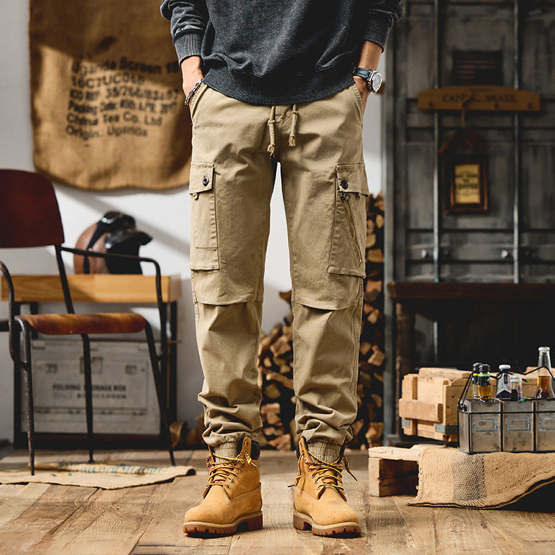 Herren Cargo-Joggerhose mit elastischem Bund und Multifachtaschen Nord Taschen