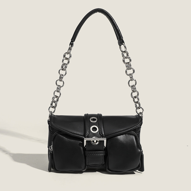 Damen Schultertasche mit verstellbarem Kettenriemen und fließendem Design Nord Taschen