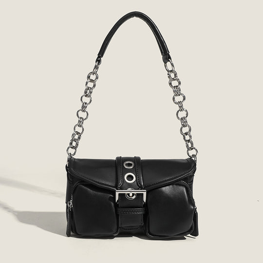 Damen Schultertasche mit verstellbarem Kettenriemen und fließendem Design Nord Taschen
