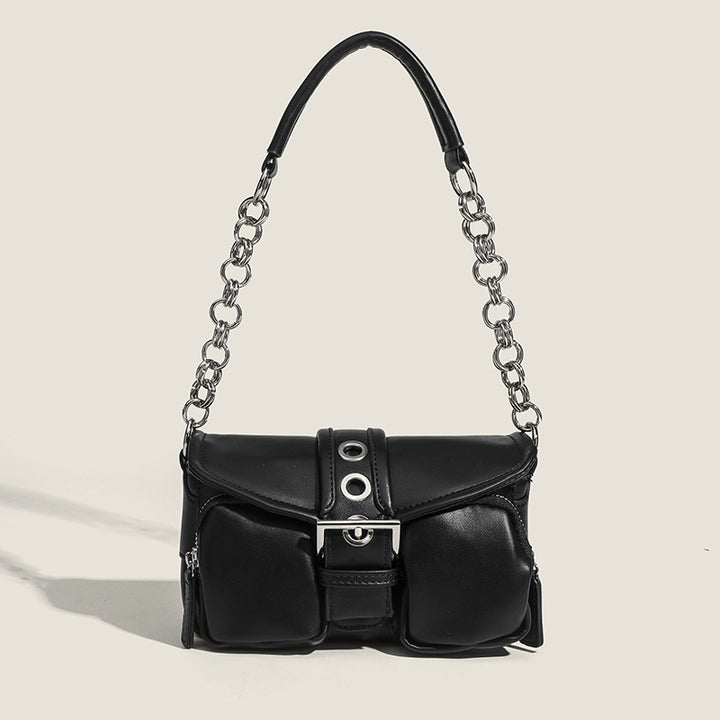 Damen Schultertasche mit verstellbarem Kettenriemen und fließendem Design Nord Taschen