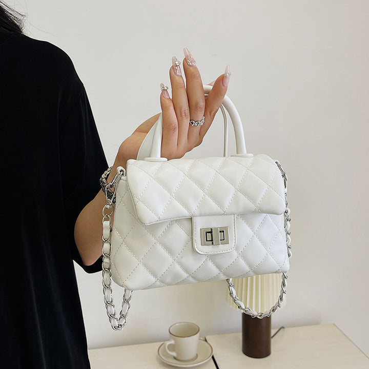 Damen elegante Handtasche mit stilvollem Steppmuster Nord Taschen