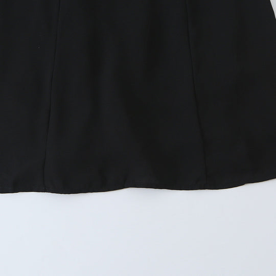 Damen A‑Linien Minikleid mit Rüschen-Quadratausschnitt, taillierter Silhouette und Bindebändern Nord Taschen