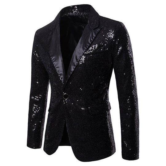 Herren Pailletten Formal Blazer Arvani
