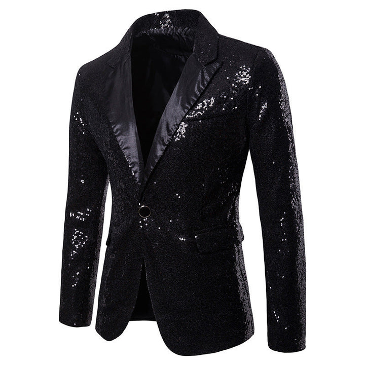 Herren Pailletten Formal Blazer Nord Taschen