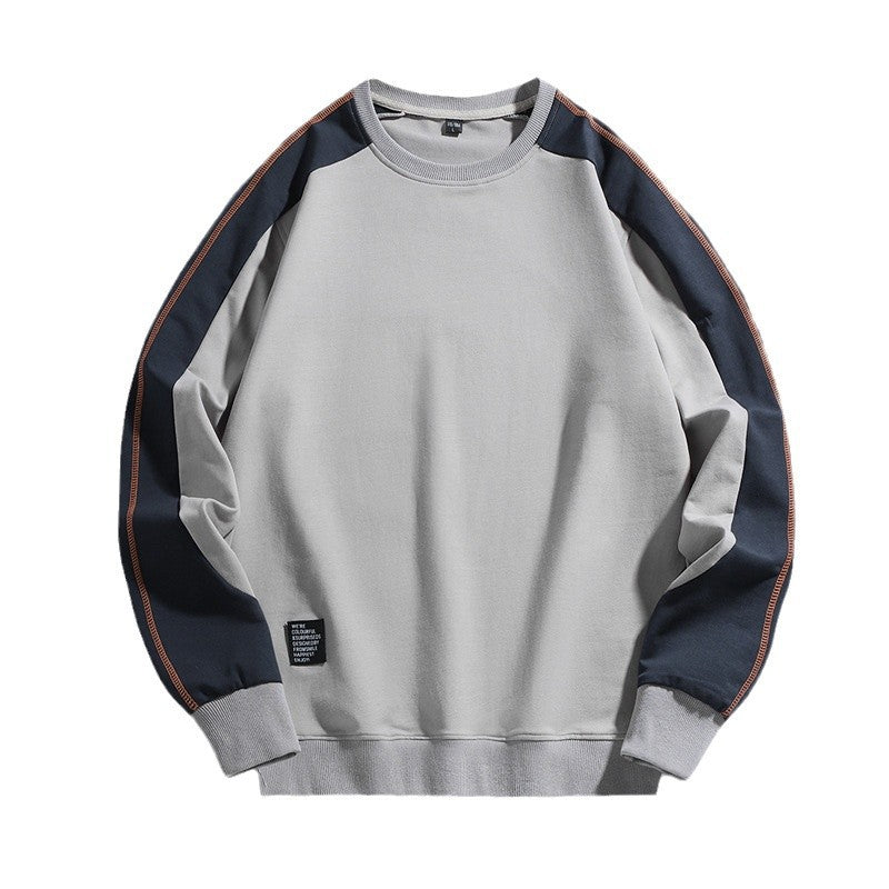 Herren Oversize-Sweatshirt mit kontrastierenden Ärmeln, Flachnaht-Details und Rippbündchen Nord Taschen