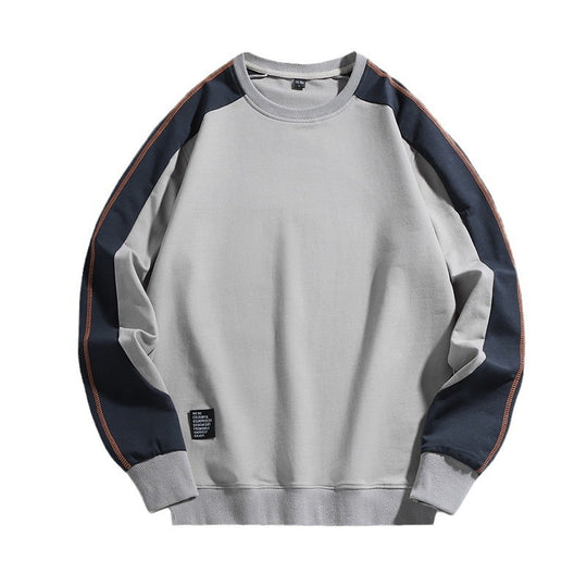 Herren Oversize-Sweatshirt mit kontrastierenden Ärmeln, Flachnaht-Details und Rippbündchen Nord Taschen