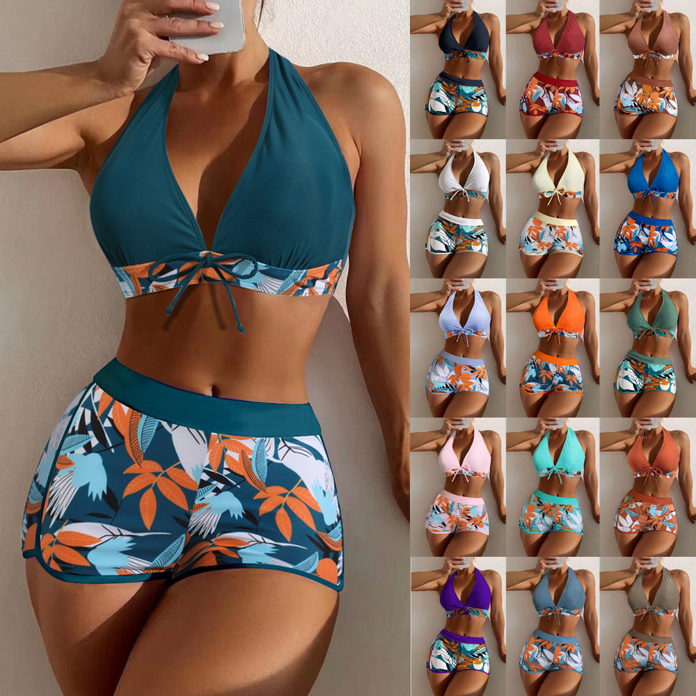 Damen Sportliches Bikini-Set mit verdecktem Bauch
