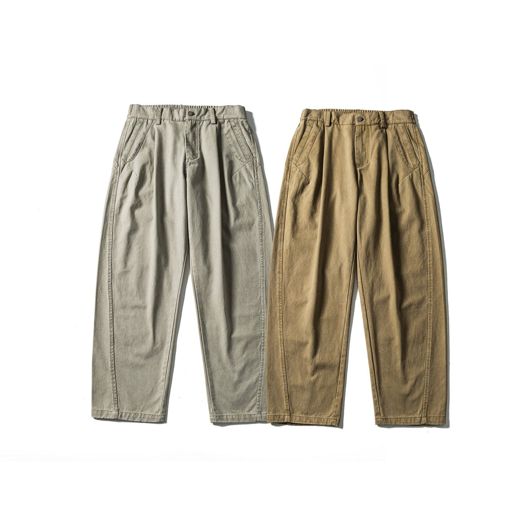 Damen High‑Waist Relaxed‑Fit Utility‑Hose mit Nahtpaneelen und elastischem Bund Nord Taschen