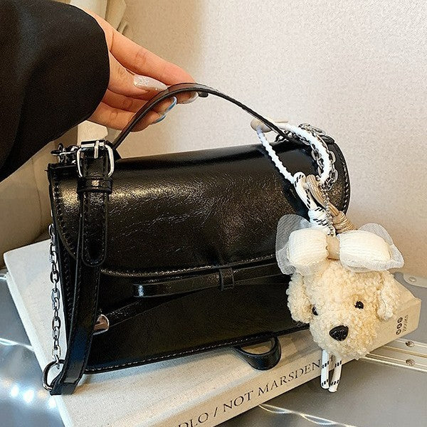 Damen elegante Mini-Handtasche mit niedlichem Anhänger Nord Taschen
