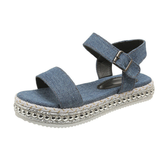 Damen Bequeme Espadrilles Sandalen mit verstellbaren Riemen und gepolstertem Fußbett Nord Taschen