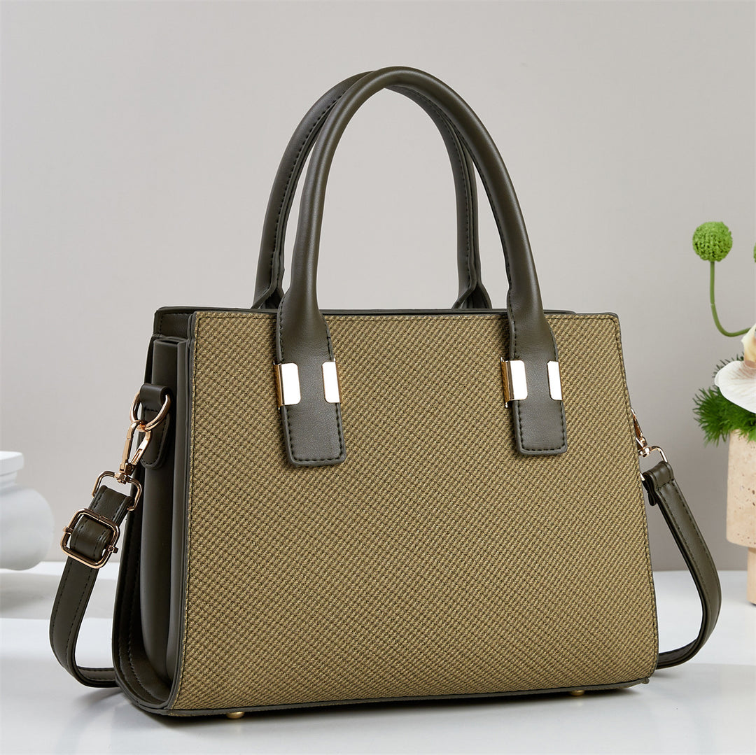 Damen Handtasche mit strukturiertem Gewebe und abnehmbarem Schultergurt Nord Taschen