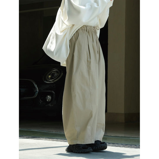 Damen Weite High‑Waist Tunnelzughose im Culotte‑/Balloon‑Schnitt Nord Taschen