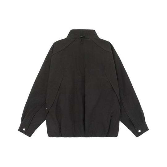 Damen Leichte Raglan-Bomberjacke mit Stehkragen und elastischem Saum Nord Taschen