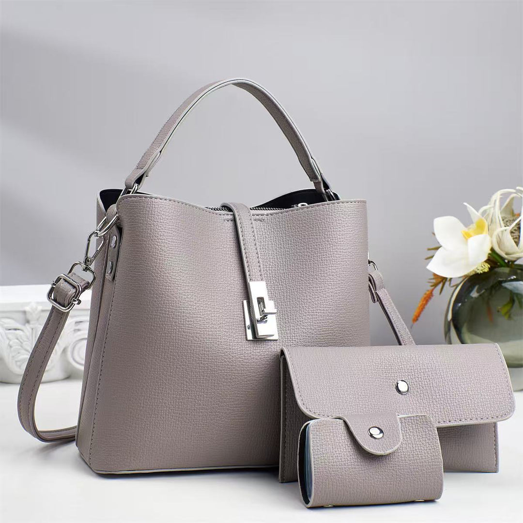 Damen Luxus Handtasche mit abnehmbarer Mini-Clutch Nord Taschen