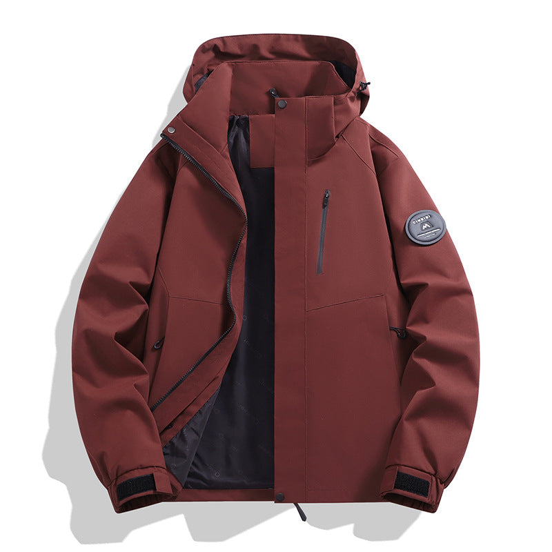 Herren Softshell-Performancejacke mit abnehmbarer Kapuze, verdecktem durchgehendem Reißverschluss und ergonomischem Schnitt Nord Taschen