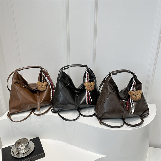 Damen große Hobo-Tasche mit praktischen Innentaschen und stilvollem Schlüsselanhänger Nord Taschen