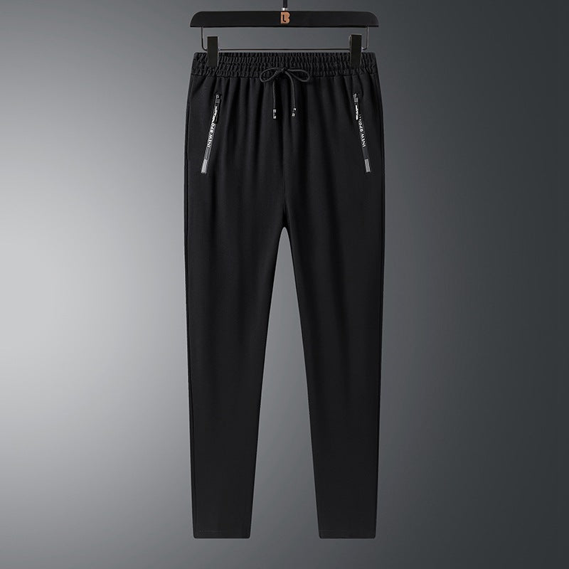 Herren Leichte Performance-Jogginghose mit elastischem Bund Reißverschlusstaschen und schlankem Schnitt Nord Taschen