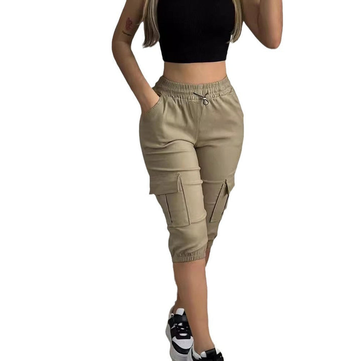 Damen Cargo-Jogginghose mit praktischen Taschen und elastischem Bündchen