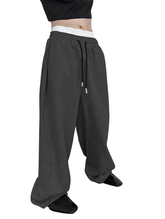Unisex nan weite Sweatpants mit elastischem Bund, breitem Bein, Kordelzug und verdeckten Seitentaschen Nord Taschen