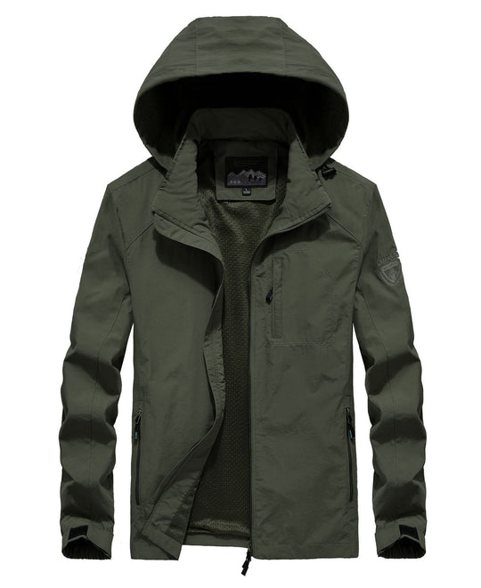Herren leichter atmungsaktiver Fieldparka mit Mesh‑Futter und Kapuze Nord Taschen