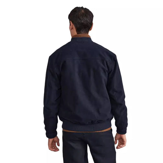 Herren Kurzjacke im Bomberstil mit Knopfverschluss und Pattentaschen Nord Taschen