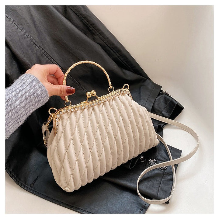 Damen elegante Schultertasche mit geflochtenem Design Nord Taschen